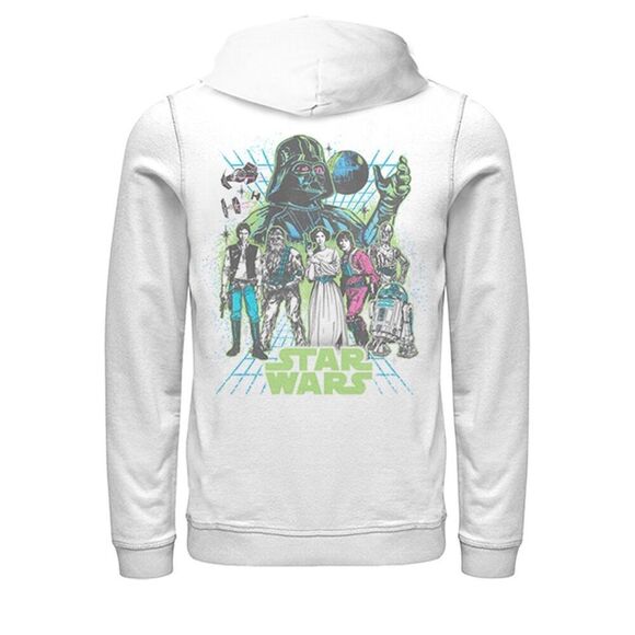 Star Wars White Character Group Hoodie pullover- Brand New- Men Large‎ - Picture 2 of 6